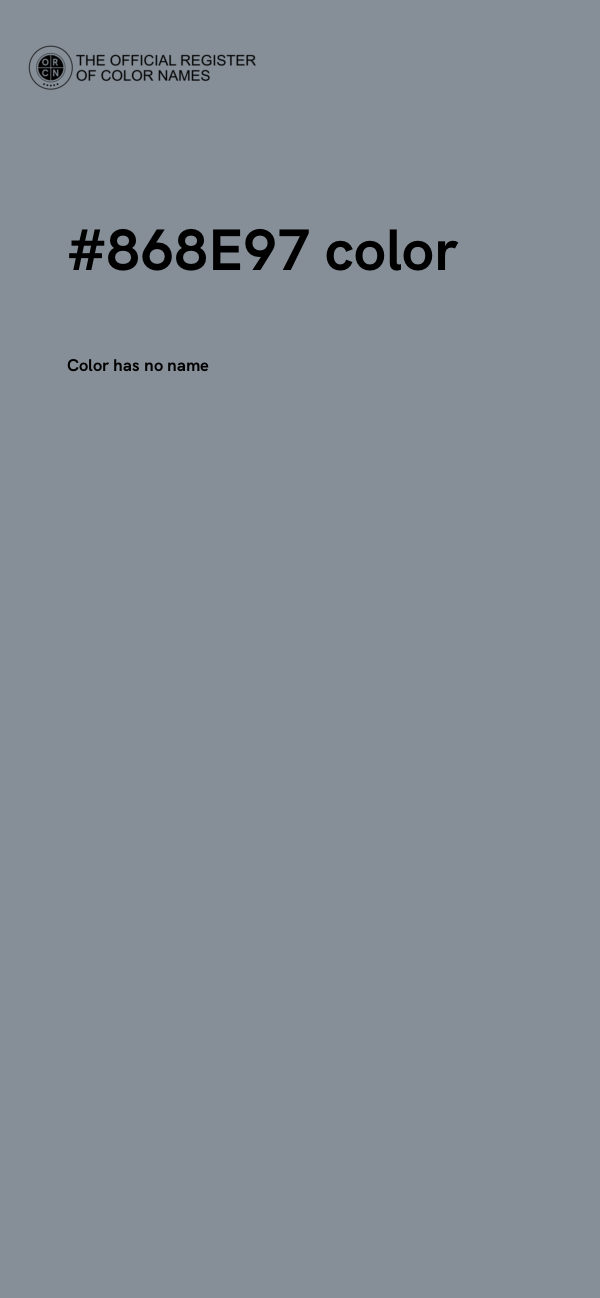 #868E97 color image