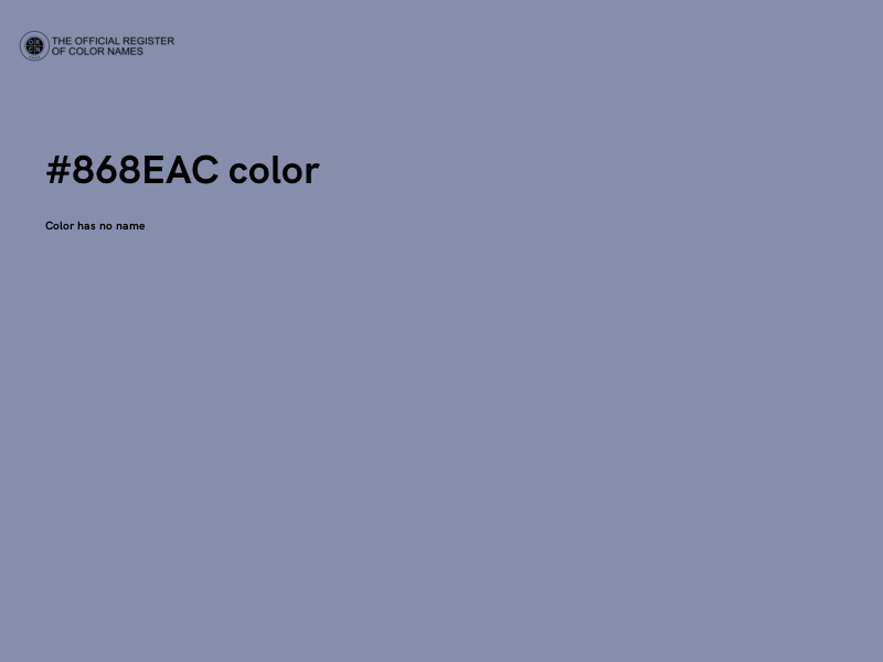 #868EAC color image
