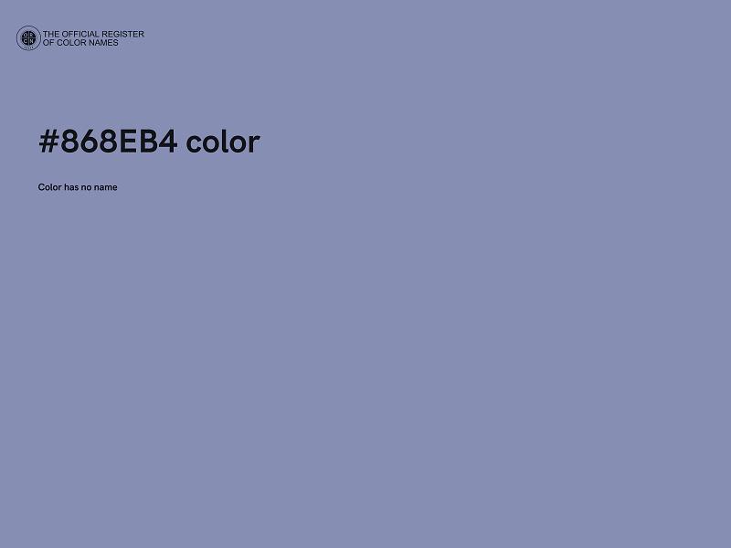 #868EB4 color image