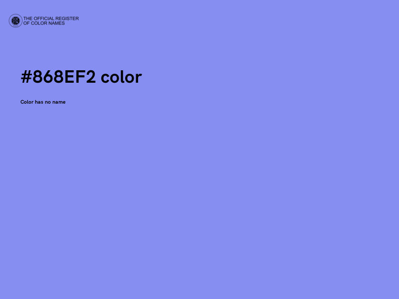 #868EF2 color image