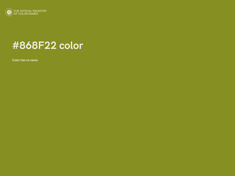 #868F22 color image