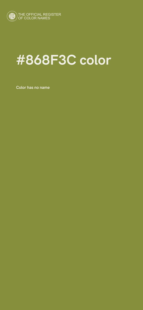 #868F3C color image