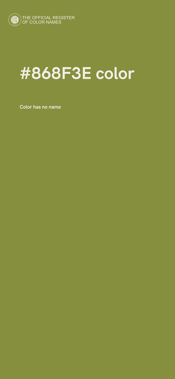 #868F3E color image