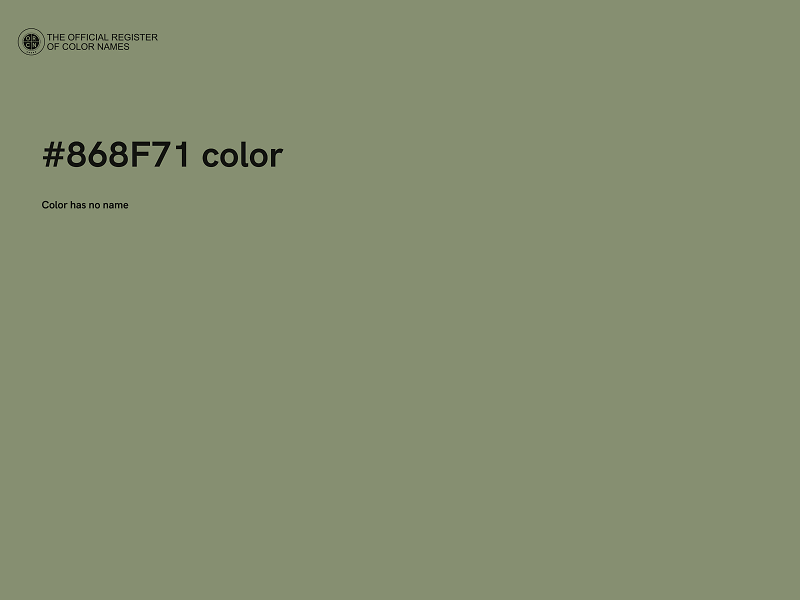 #868F71 color image