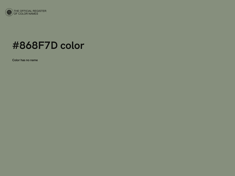 #868F7D color image