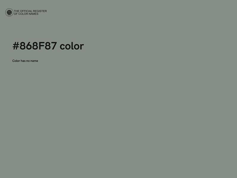 #868F87 color image