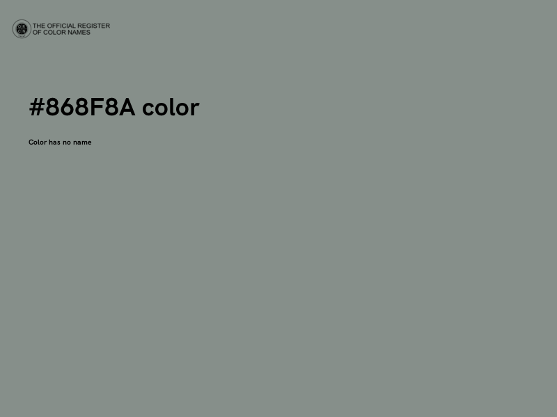 #868F8A color image