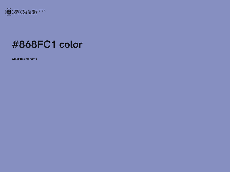 #868FC1 color image