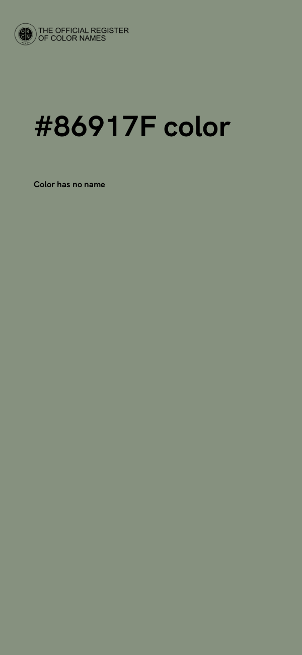 #86917F color image