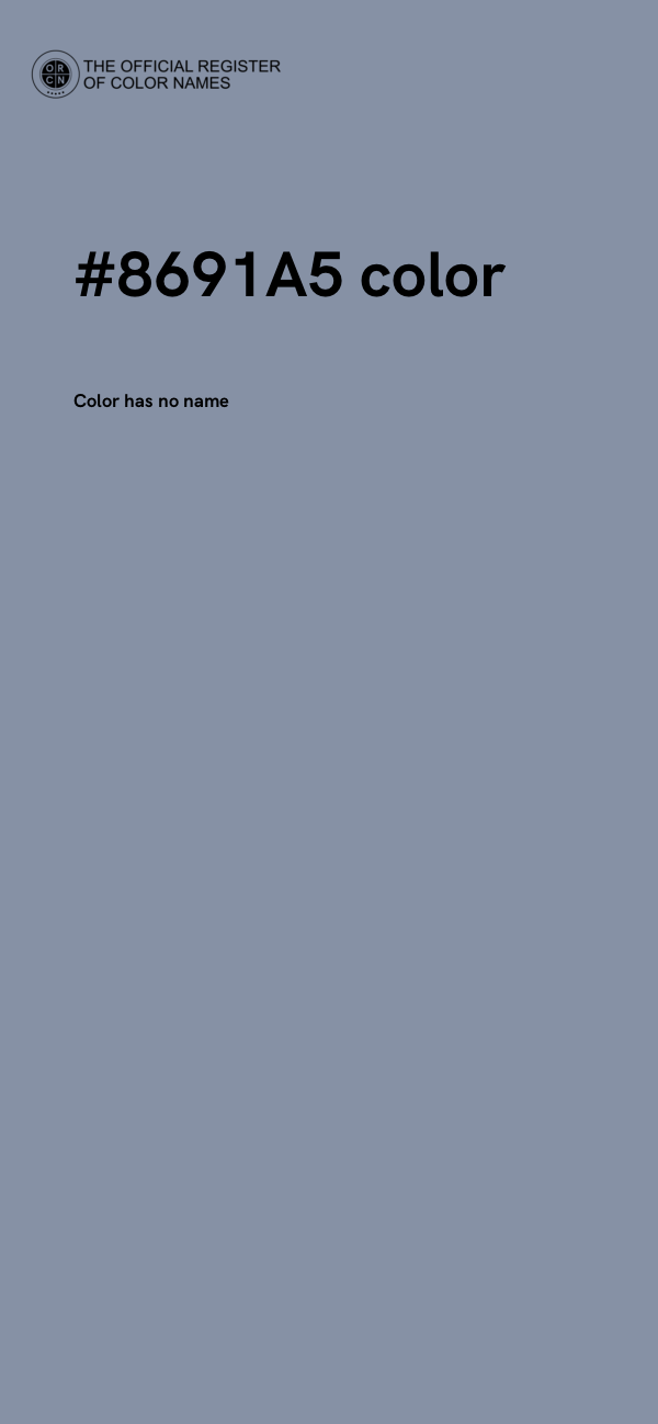 #8691A5 color image