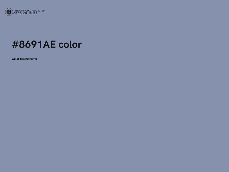 #8691AE color image