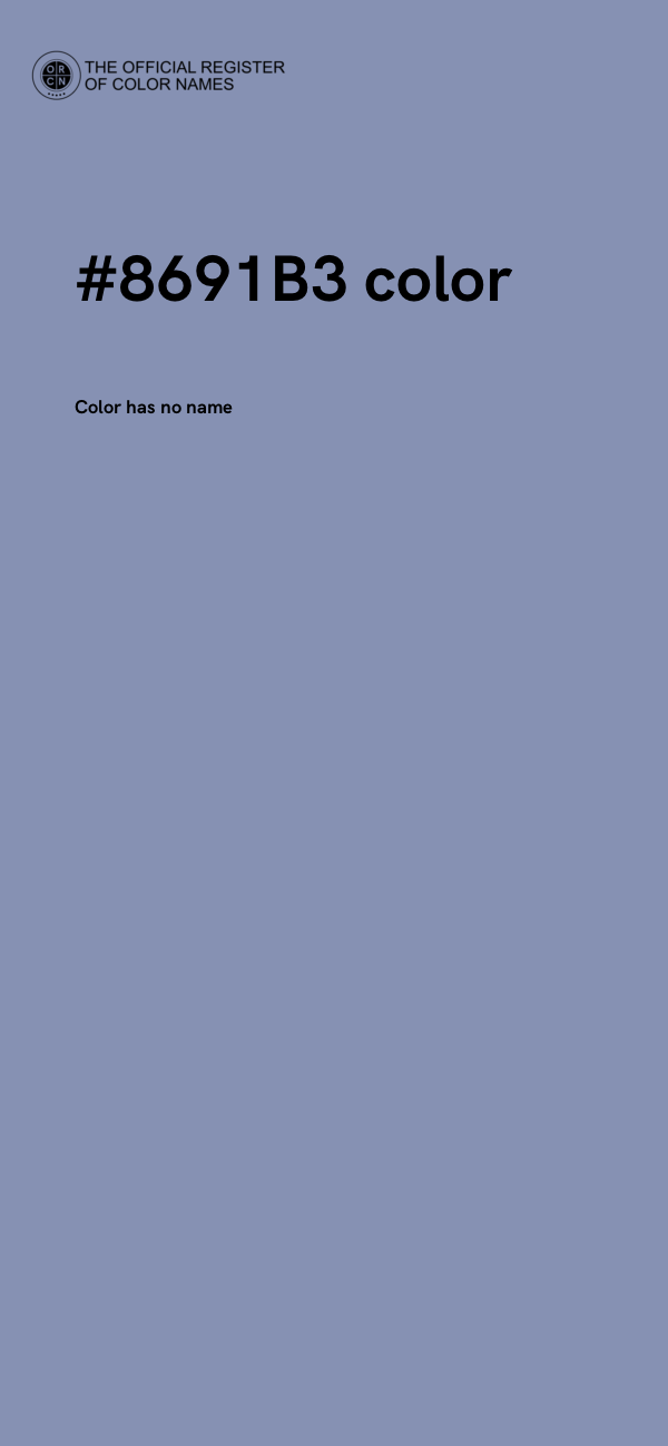 #8691B3 color image