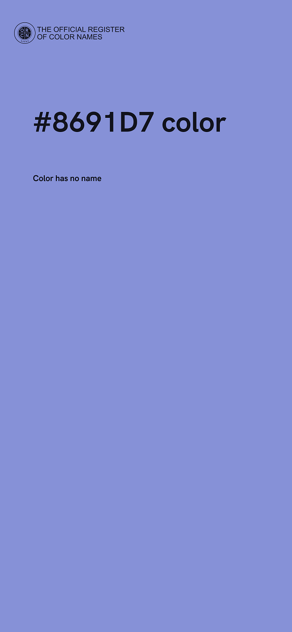#8691D7 color image