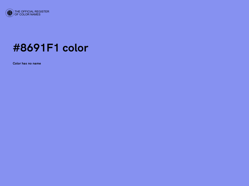 #8691F1 color image
