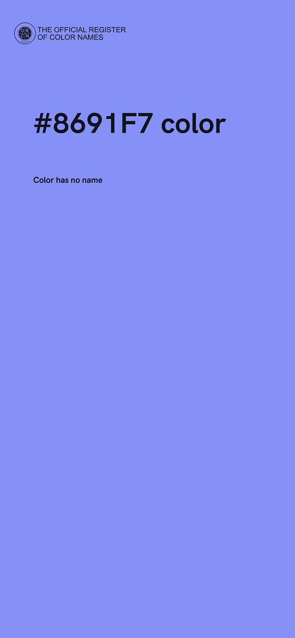 #8691F7 color image