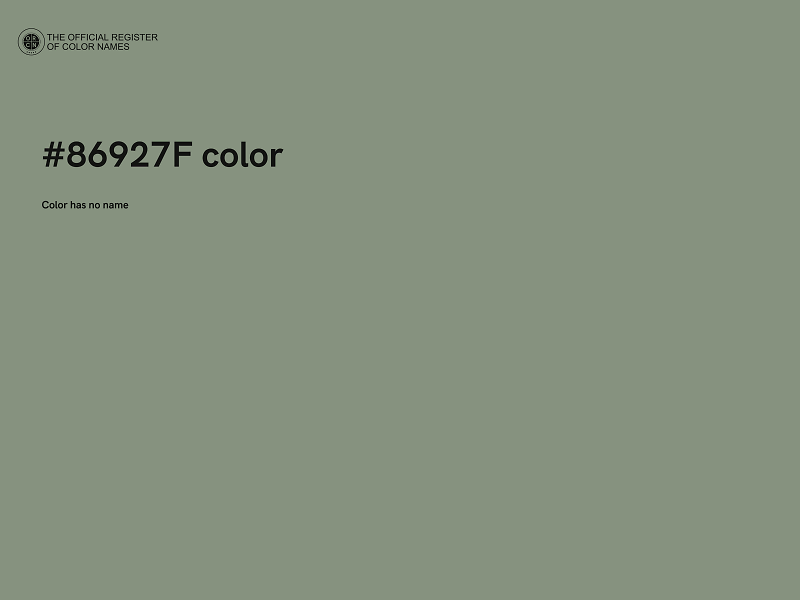 #86927F color image