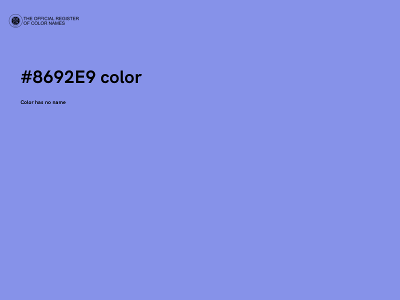 #8692E9 color image