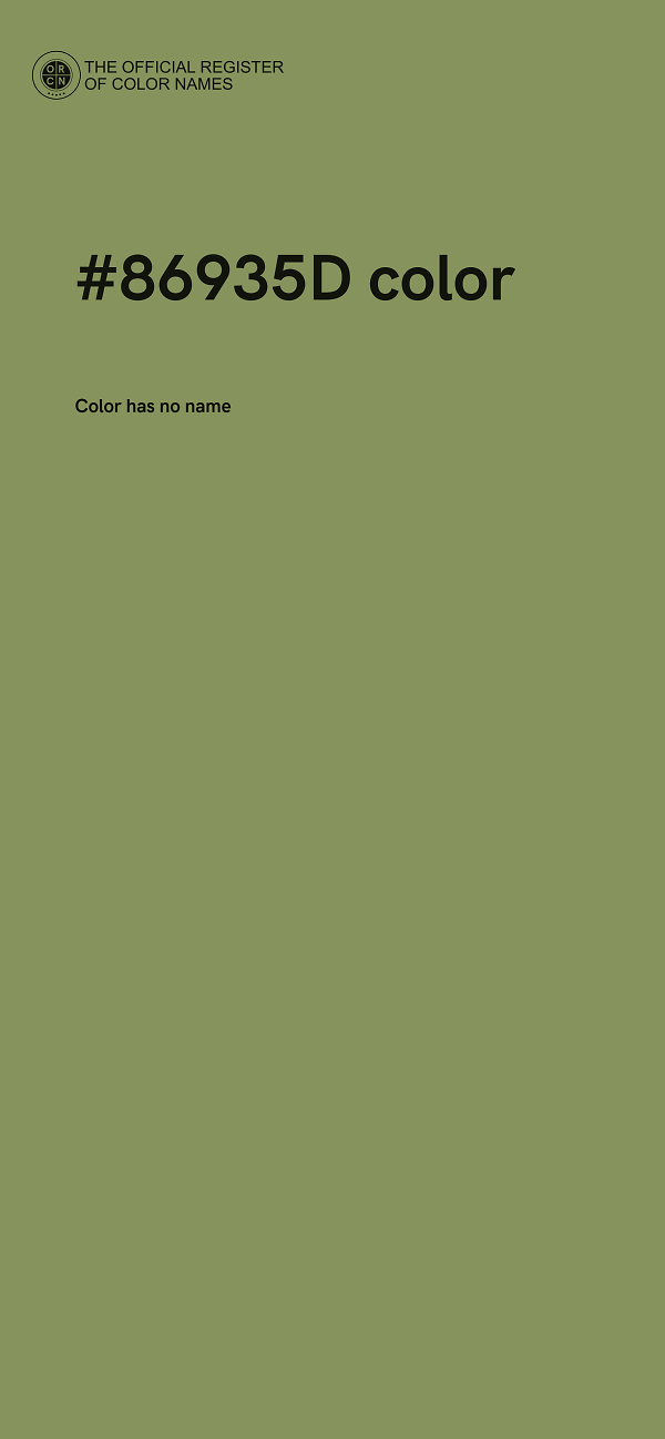#86935D color image