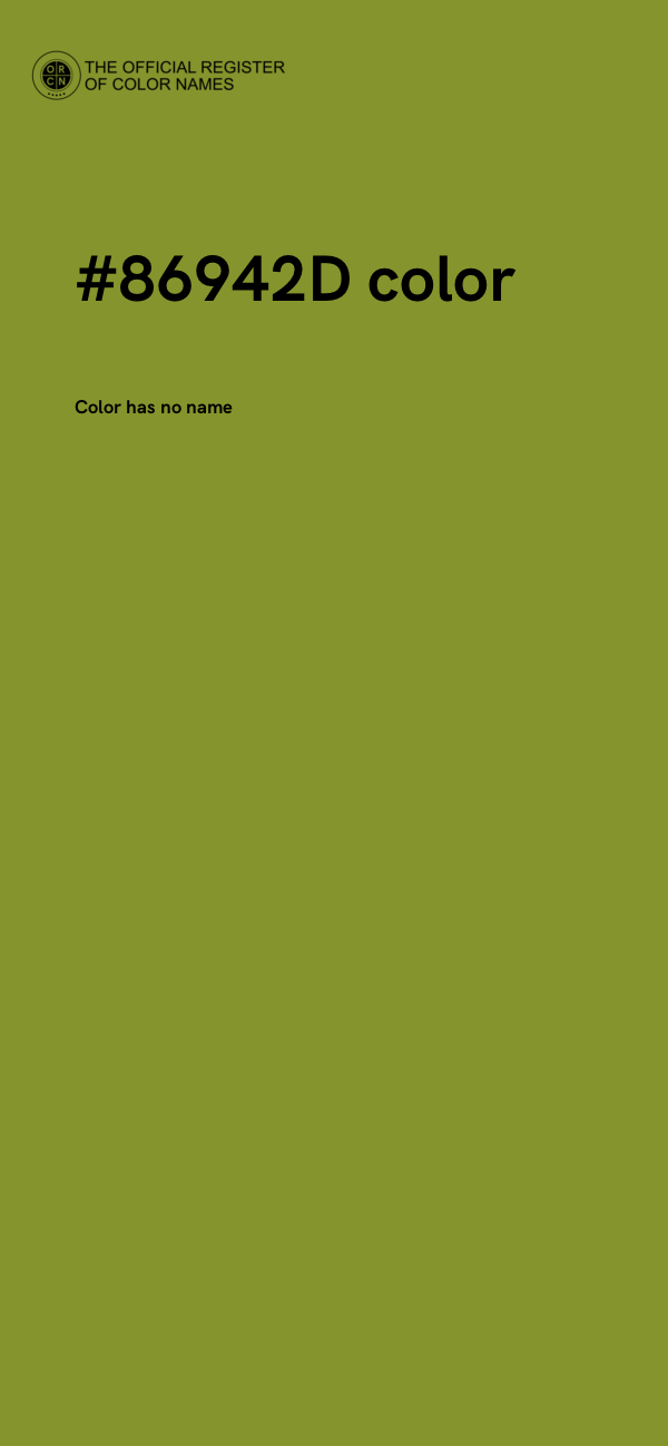 #86942D color image