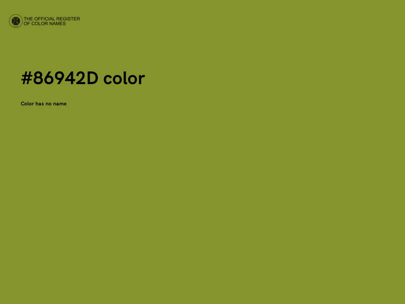 #86942D color image