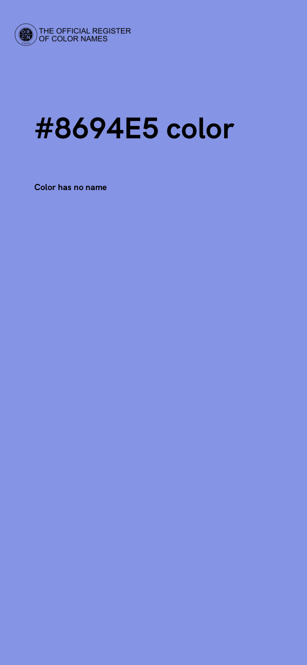 #8694E5 color image