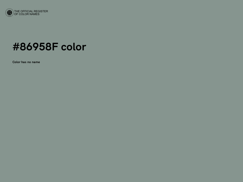 #86958F color image