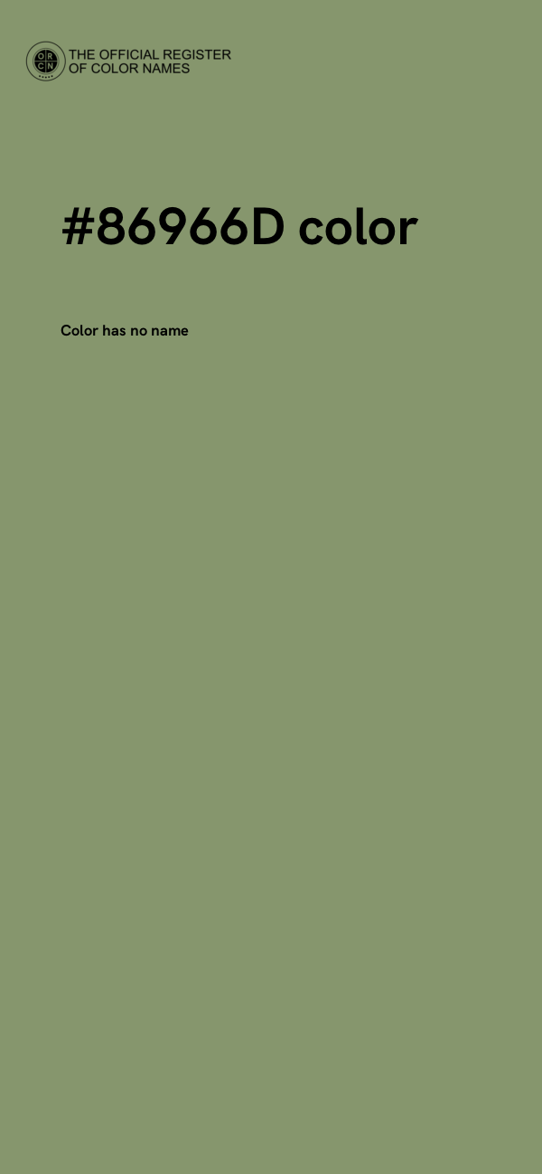 #86966D color image