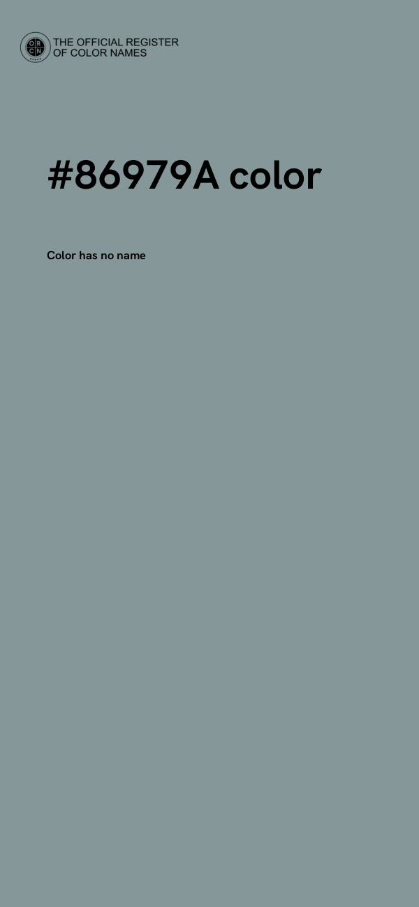 #86979A color image