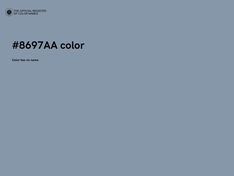 #8697AA color image