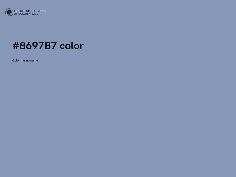 #8697B7 color image