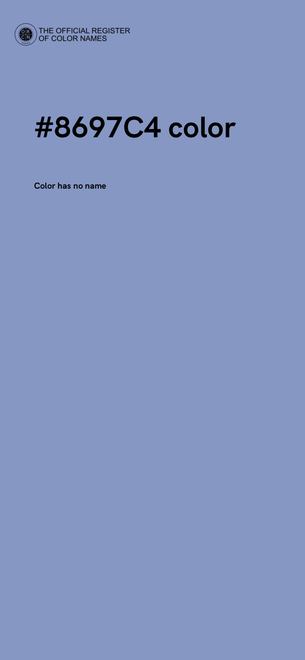 #8697C4 color image
