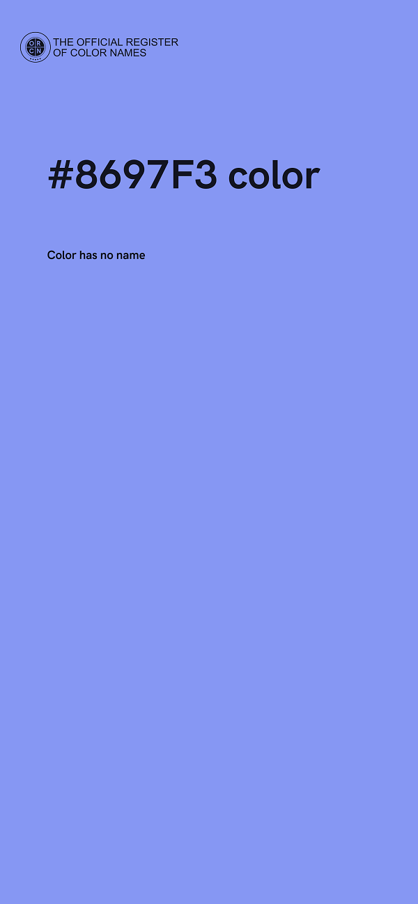 #8697F3 color image