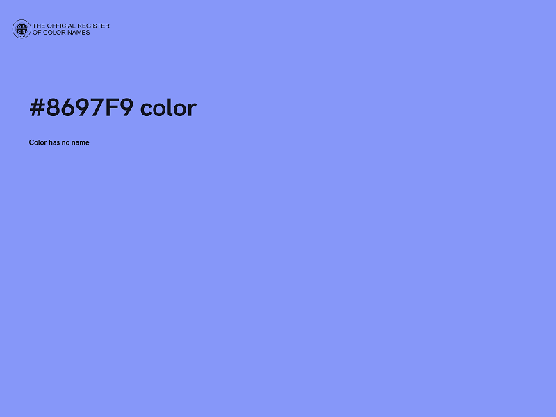 #8697F9 color image