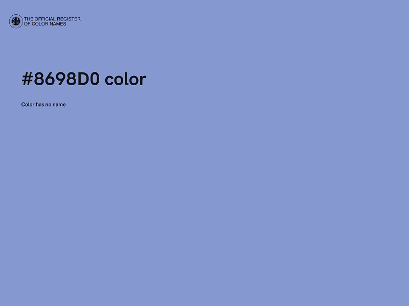 #8698D0 color image