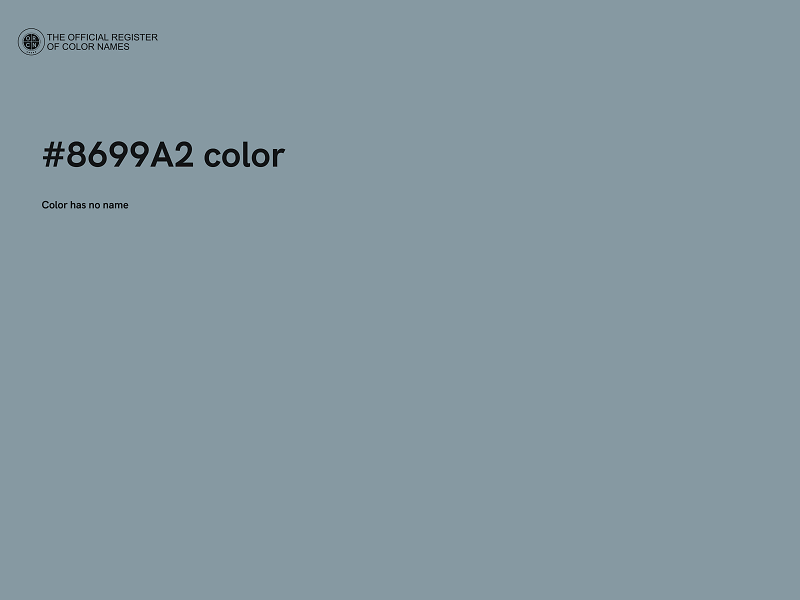 #8699A2 color image