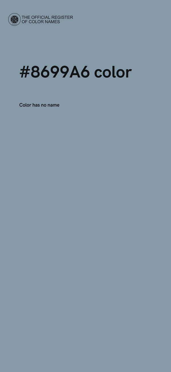 #8699A6 color image
