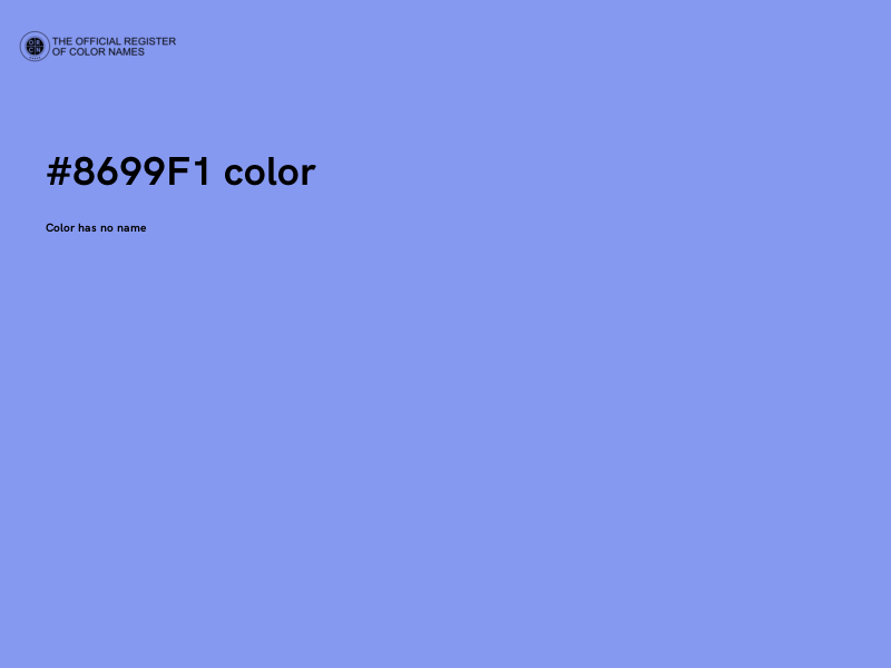 #8699F1 color image