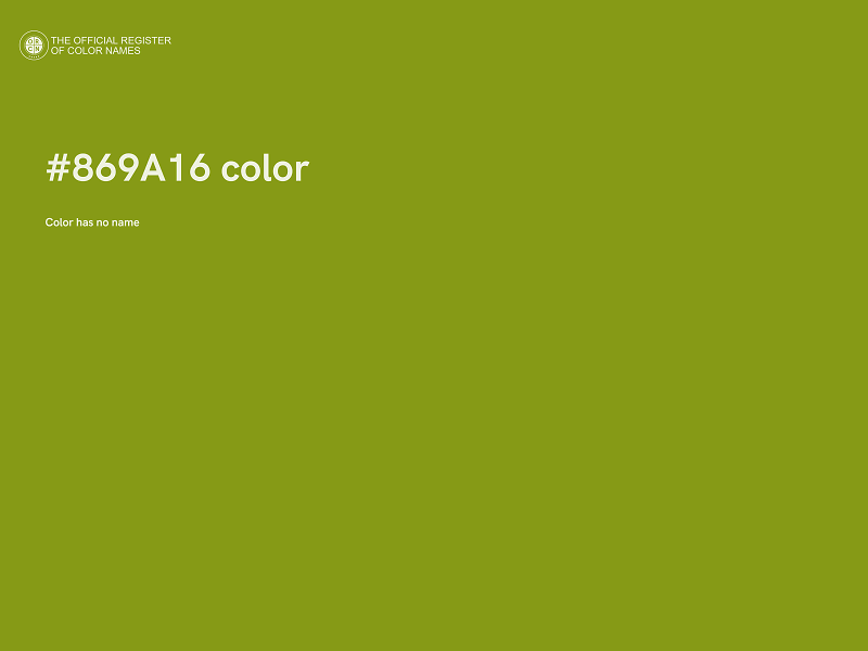 #869A16 color image