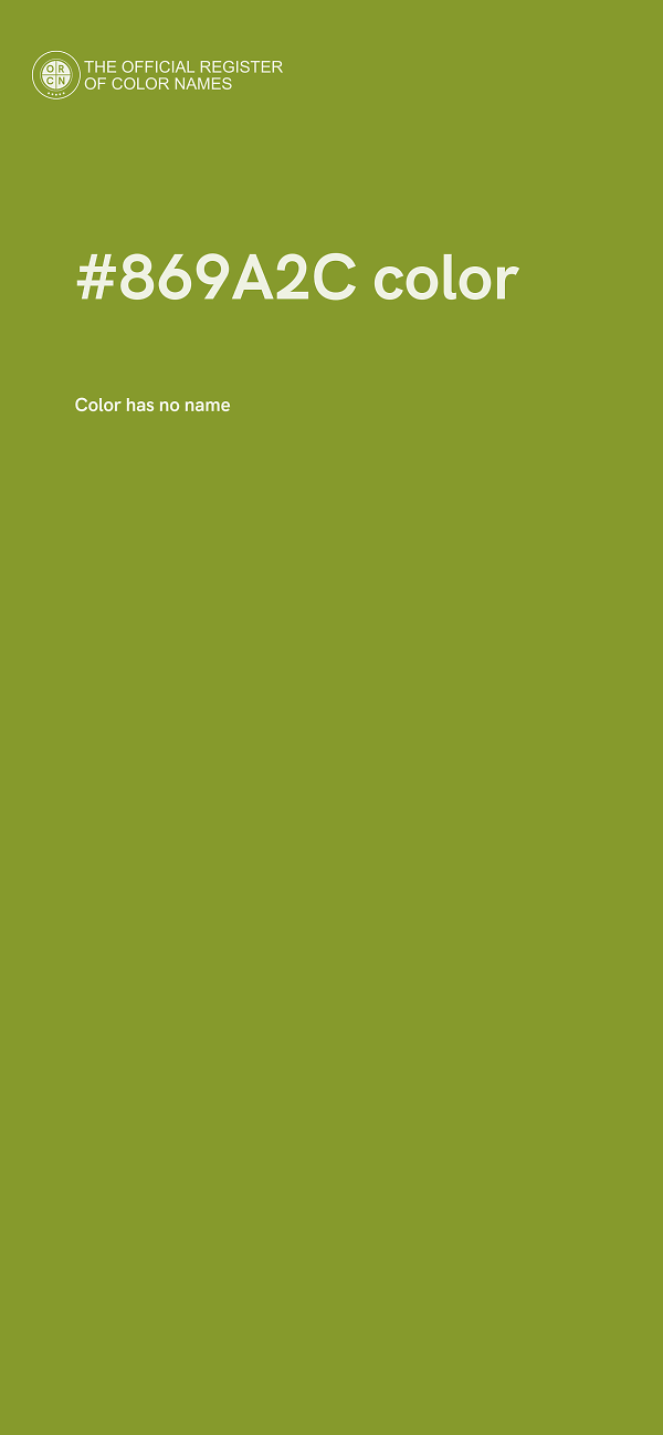 #869A2C color image