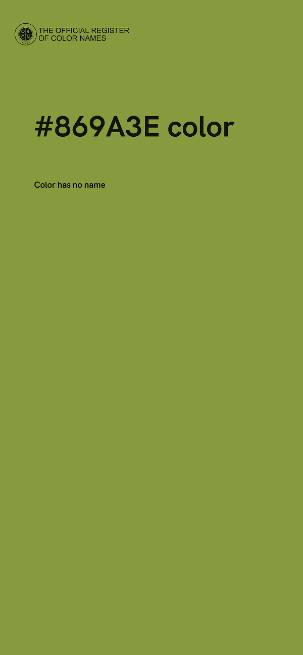 #869A3E color image