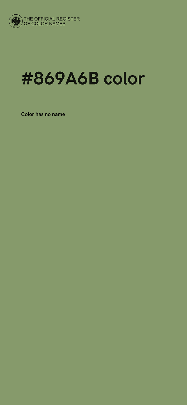 #869A6B color image