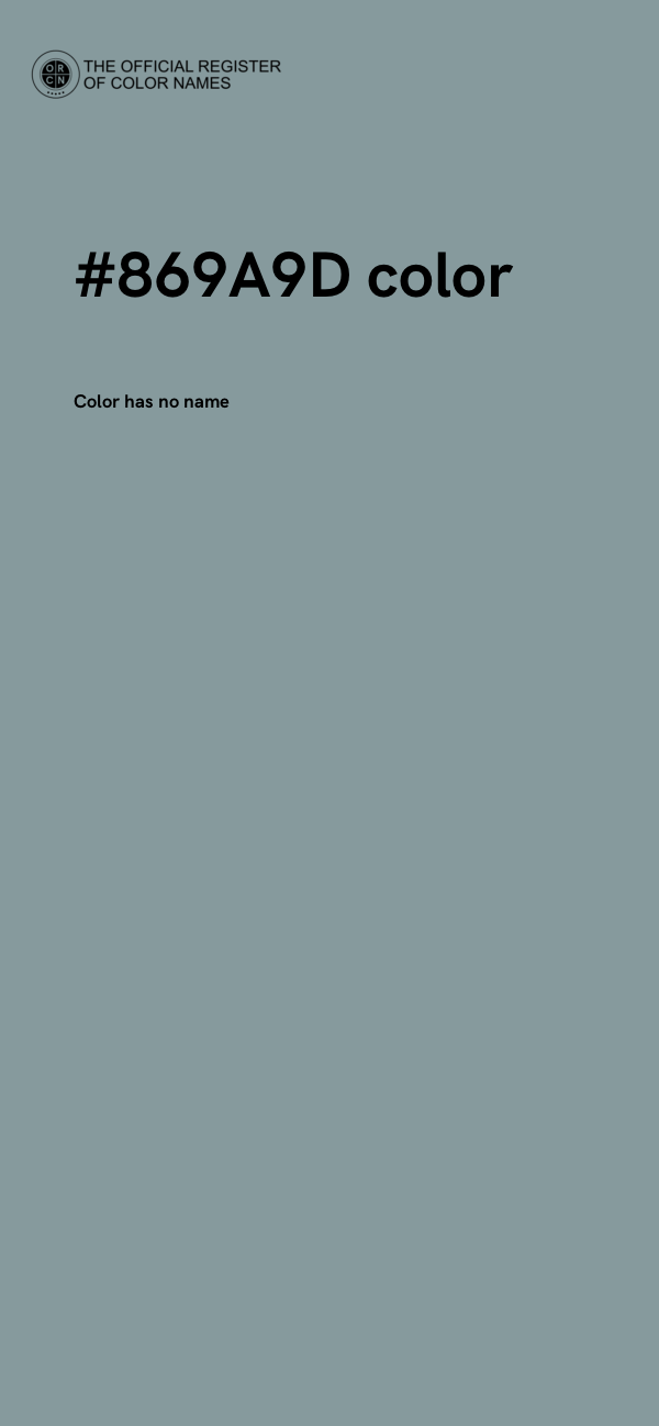#869A9D color image