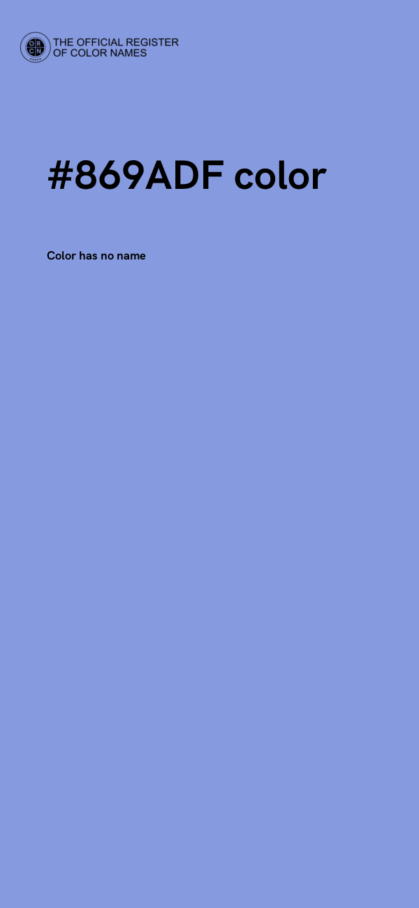 #869ADF color image