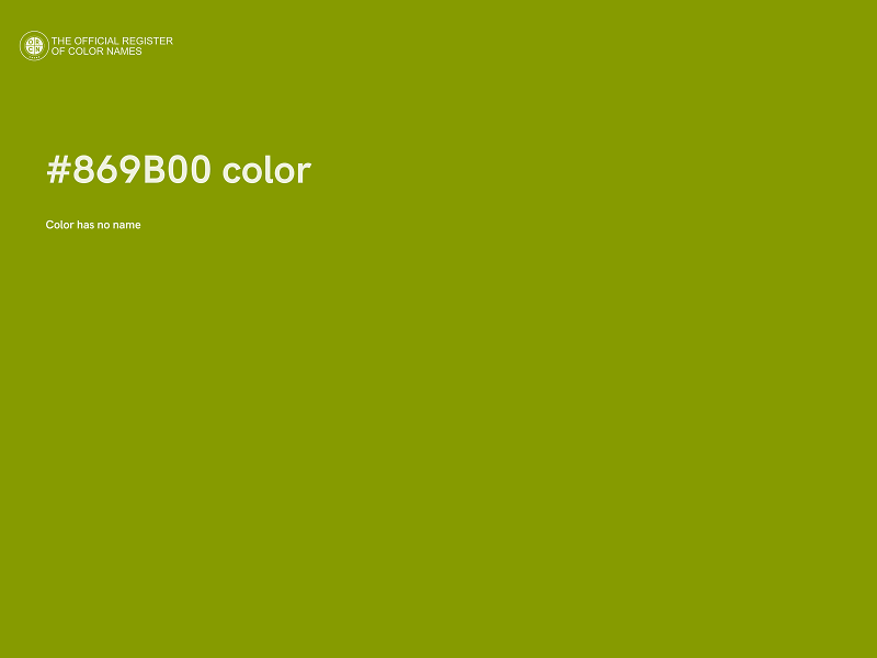 #869B00 color image