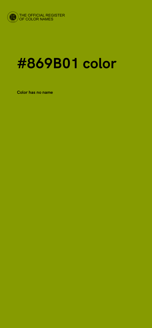 #869B01 color image
