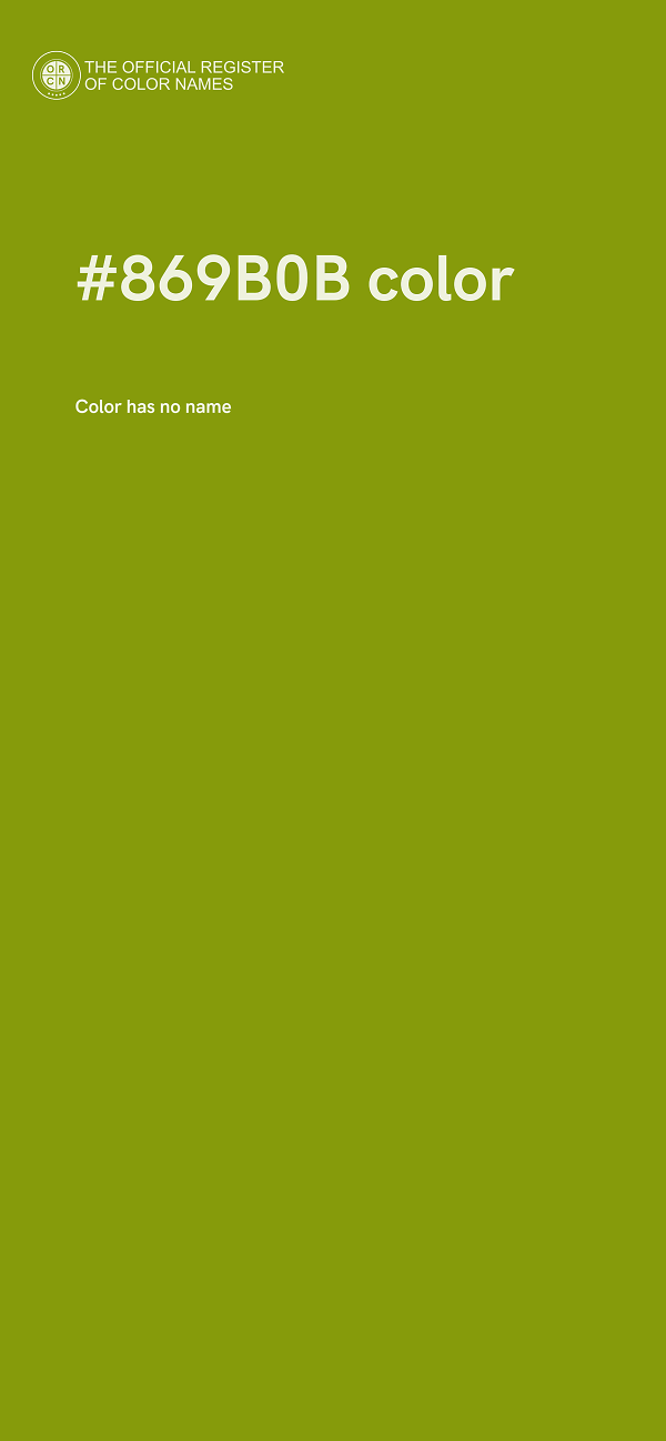#869B0B color image