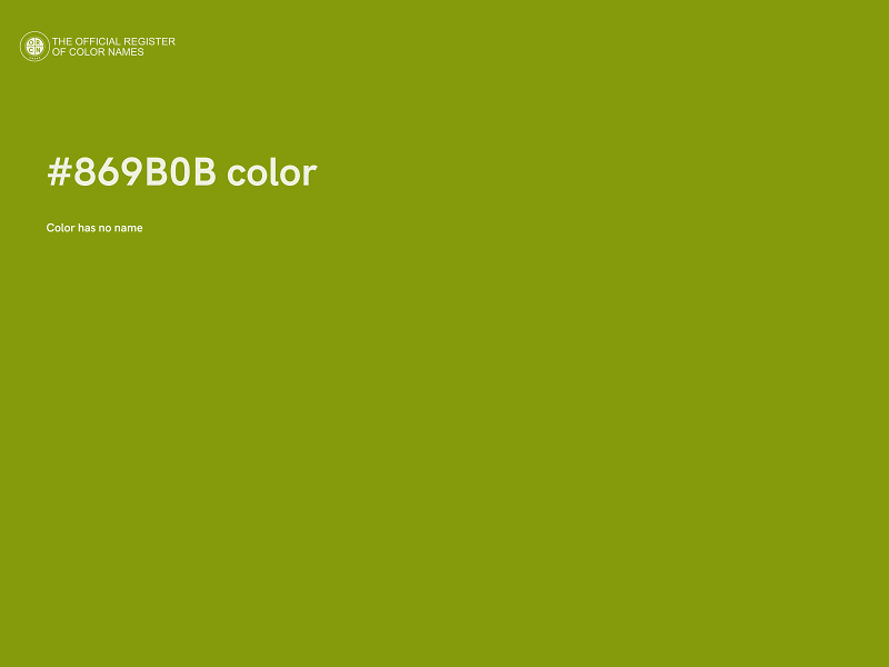 #869B0B color image