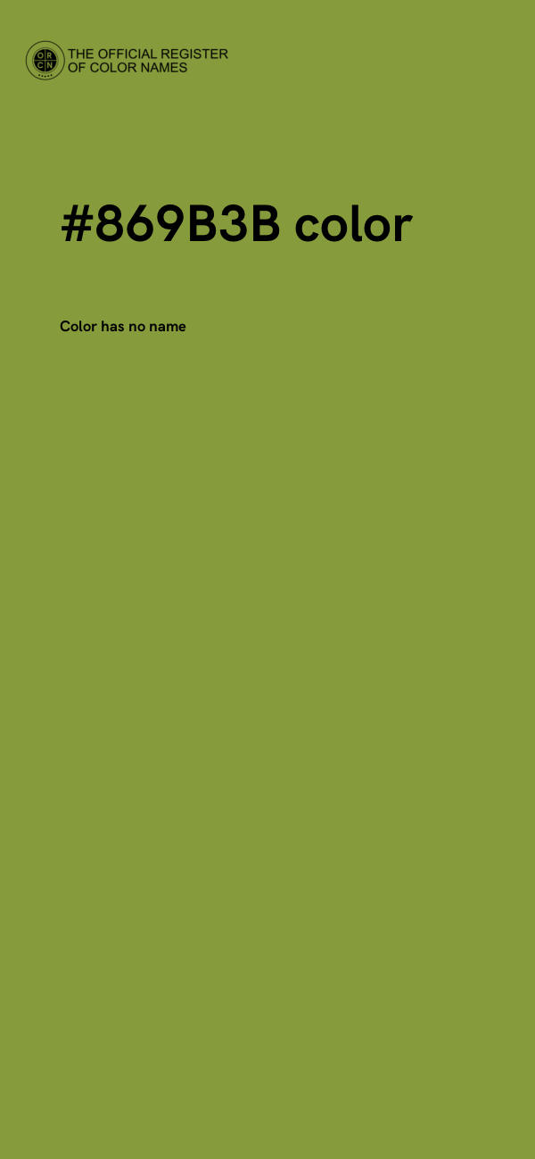 #869B3B color image
