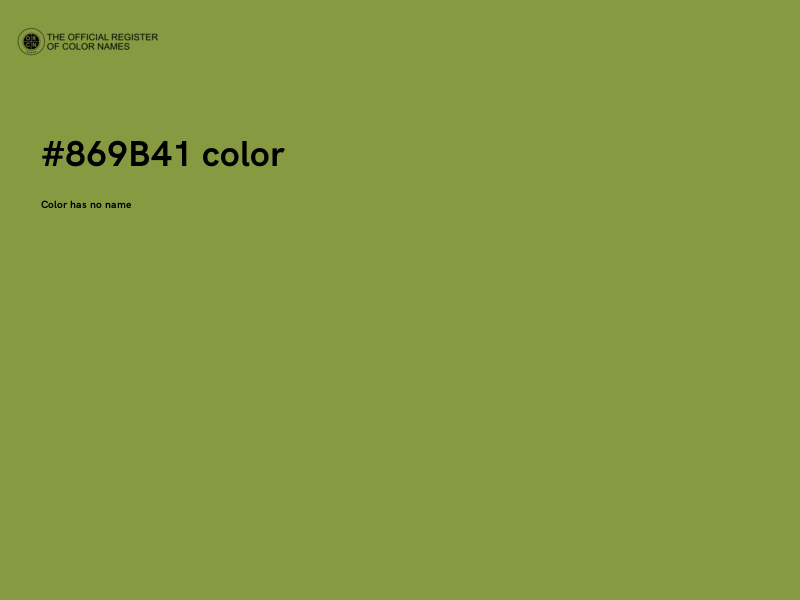 #869B41 color image