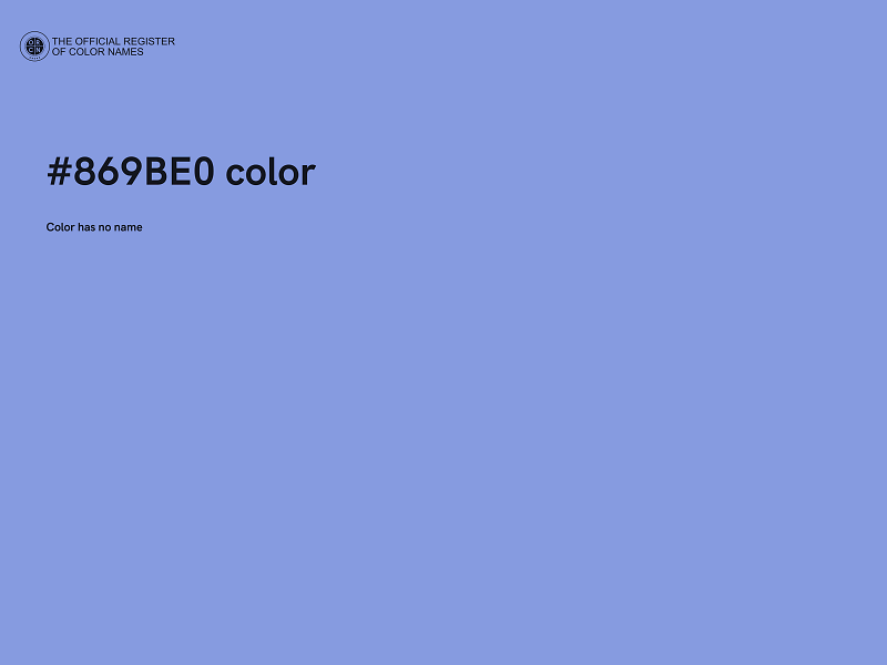 #869BE0 color image